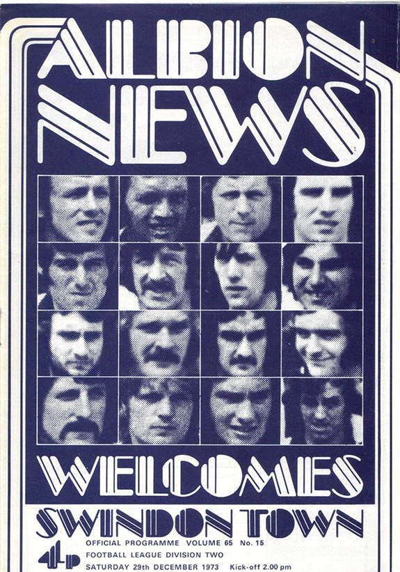 <b>Saturday, December 29, 1973</b><br />vs. West Bromwich Albion (Away)